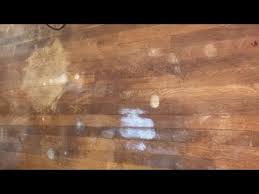 water damage from hardwood floors