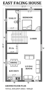 20 X40 East Facing House Plan As Per