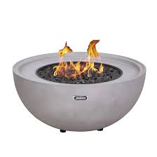 We can help you put that under the tree this christmas! Sunbeam Outdoor Fire Pit Round 50 000 Btu 14 In X 34 5 In Concrete Grey 9463 Rona