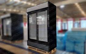 Double Glass Door Fridge For Food