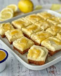 lemon curd cheesecake slice vj cooks