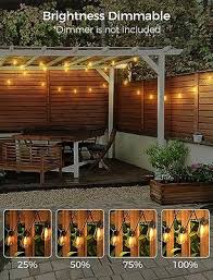 Xmcosy Outdoor String Lights 48ft