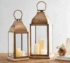 Chester Brushed Brass Lantern Candle