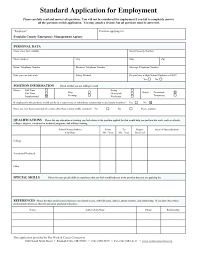 Free Printable Job Application For Applications To Print Out