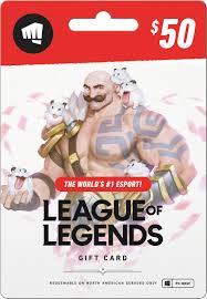 league of legends game card