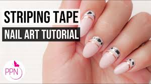 easy striping tape nail art design cow