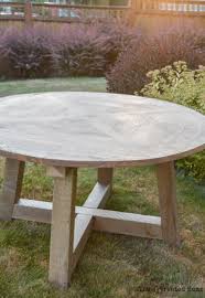 Salvaged Wood Beam Round Dining Table