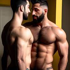 best-yak190: Young, tall, handsome, muscular, gay men with hairy, muscular  bodies, and short hair and short beards. They are making passionate love to  each other.