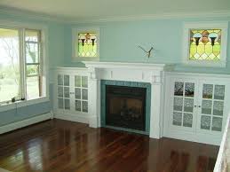 Eastlake Fireplace And Side Cabinets