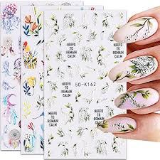 5d nail art stickers flower nail decals