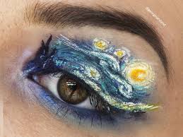 eye makeup eyelid art is a thing and
