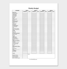 Weekly Budget Template 16 Smart Planners For Excel Pdf