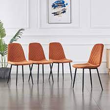 Dining chairs don't just have to look good, but should feel good, too. Jymtom Dining Room Chairs Set Of 2 4 Kitchen Chairs Velvet Fabric Seat Living Room Chair Armchair With Metal Legs Backrest Office Home Furniture Amazon De Kuche Haushalt