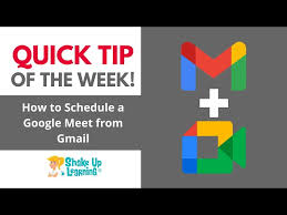schedule a google meet from gmail