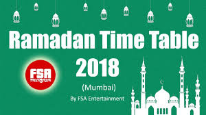 Ramzan Time Table 2018 Ramadan Timetable India