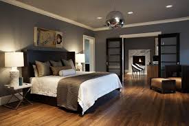 bedrooms with dark furniture