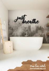Breathe Spa Room Decor Patio Wall Art