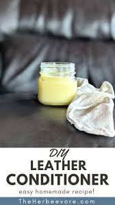 diy leather conditioner recipe with beeswax