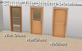 mod the sims single tile sliding doors