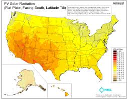 Solar Insolation Chart Solar Insolation Data Average Usa