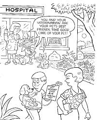 Dogs love to chew on bones, run and fetch balls, and find more time to play! Veterinarian Coloring Page Coloring Home