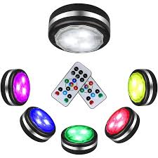 wireless led puck lights with remote