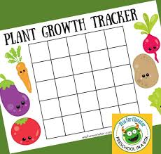 Plant Growth Chart For Kids A Free Printable For Kids