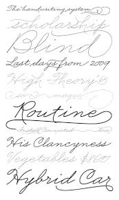 business penmanship font family