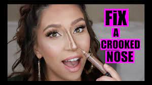 how to fix a crooked nose with makeup