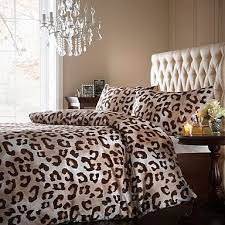 brown sahara animal print bedding set