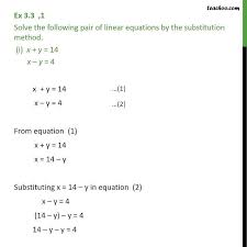 Ex 3 3 Solving Linear Equations