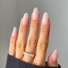 french ombré nails are a romantic twist