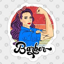 barber female gift vine hairdresser