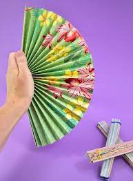 diy folding paper fans tutorial dream