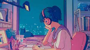 lo fi studying chill vibe 4k wallpaper