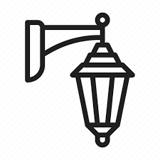 Lamp Light Outdoor Icon On