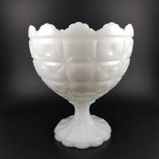 Milk Glass Pedestal Bowl Candy Dish