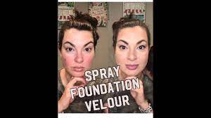 younique spray foundation velour