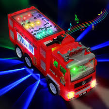 fire truck toy 4d lighted electric