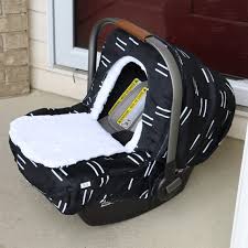 Baby Car Seat Cover Winter Black And