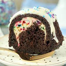 Chocolate Funfetti Cheesecake Bundt Cake Beyond Frosting gambar png