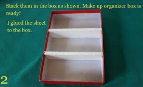 how to make a simple makeup organizer