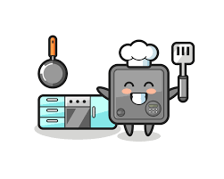 kitchen safety vector art icons and