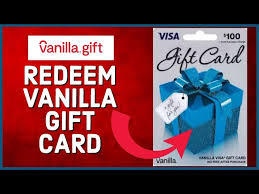how to redeem vanilla gift card