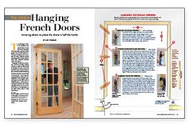 the trick to hanging french doors
