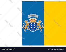 flag canary islands royalty free vector
