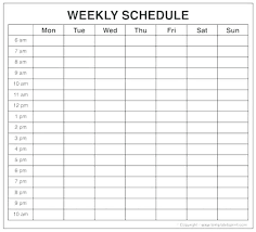 Blank Printable Weekly Calendars Template Calendar Best