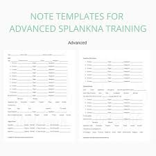 Advanced Note Templates For Splankna Sessions