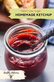 healthy homemade ketchup with honey