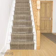 check tweed stair runner